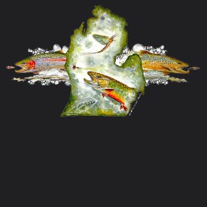 Mitten & Trout Decal 5.5" X 9.5"