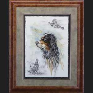 " Remington " Bird Dog Painting.
